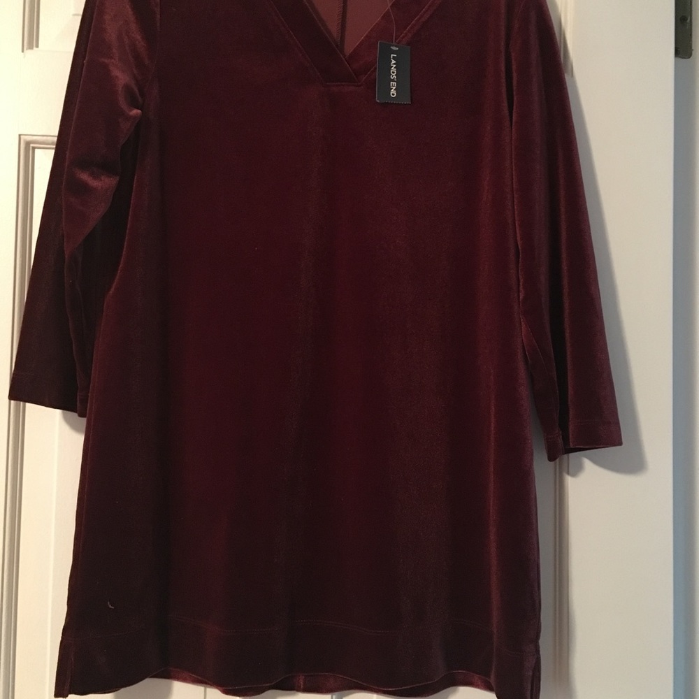 Lands' End velvet top
